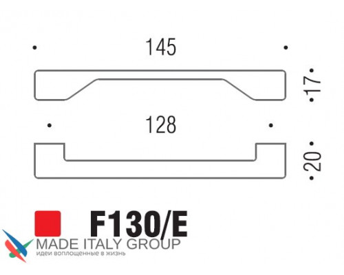 Ручка скоба модерн COLOMBO DESIGN F130E-CM матовый хром 128 мм Ручка скоба модерн COLOMBO DESIGN F130E-CM матовый хром 128 мм