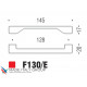 Ручка скоба модерн COLOMBO DESIGN F130E-CM матовый хром 128 мм