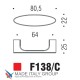 Ручка скоба модерн COLOMBO DESIGN F138C-CR полированный хром 64 мм