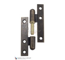 105OA110S Петля дверная бабочка разъёмная стальная ALDEGHI 110x55x2 античная бронза ПРАВАЯ