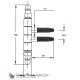 1551LDD.01 Петля ввертная Ø14 с декоративной пешкой античная бронза (38 kg)