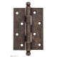 Дверная петля универсальная с круглым колпачком Fratelli Cattini CR102 102x75x3 BA античная бронза