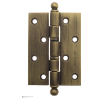 Дверная петля универсальная с круглым колпачком Fratelli Cattini CR102 102x75x3 BY матовая бронза