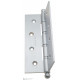 Дверная петля универсальная с круглым колпачком Fratelli Cattini CR152 152x90x3 CS матовый хром