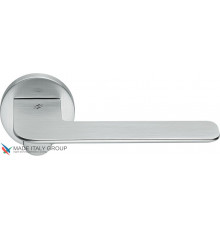 Дверная ручка на круглом основании COLOMBO Slim FF11RSB-CM матовый хром
