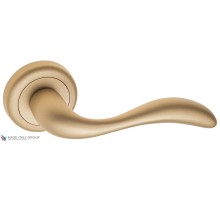 Дверная ручка на круглом основании Fratelli Cattini LUCCIA D1-BS матовая латунь