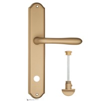 Дверная ручка на планке Fratelli Cattini EMMA WC-2 PL02-BS матовая латунь