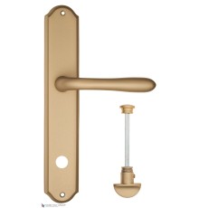 Дверная ручка на планке Fratelli Cattini EMMA WC-2 PL02-BS матовая латунь