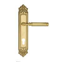 Дверная ручка на планке Fratelli Cattini ENCIA CYL PL96-OLV полированная латунь