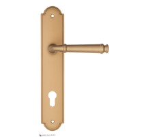 Дверная ручка на планке Fratelli Cattini FARFALLA CYL PL257-BS матовая латунь