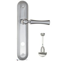 Дверная ручка на планке Fratelli Cattini FOGGIA WC-2 PL288-CR полированный хром