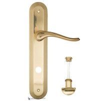 Дверная ручка на планке Fratelli Cattini LAVERA WC-2 PL288-OLV полированная латунь