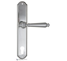 Дверная ручка на планке Fratelli Cattini MARANI CYL PL02-CR полированный хром