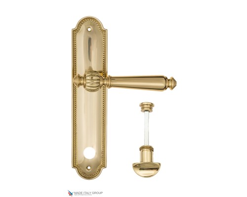 Дверная ручка на планке Fratelli Cattini MARANI WC-2 PL248-OLV полированная латунь