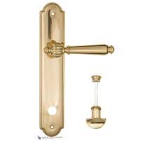 Дверная ручка на планке Fratelli Cattini MARANI WC-2 PL257-OLV полированная латунь