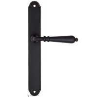 Дверная ручка на планке Fratelli Cattini NAPOLI PL01-NM матовый черный Дверная ручка на планке Fratelli Cattini NAPOLI PL01-NM матовый черный