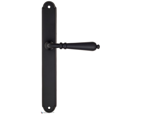 Дверная ручка на планке Fratelli Cattini NAPOLI PL01-NM матовый черный Дверная ручка на планке Fratelli Cattini NAPOLI PL01-NM матовый черный