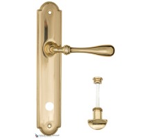 Дверная ручка на планке Fratelli Cattini RETRO WC-2 PL257-OLV полированная латунь