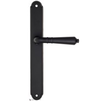 Дверная ручка на планке Fratelli Cattini TOSCANA PL01-NM матовый черный Дверная ручка на планке Fratelli Cattini TOSCANA PL01-NM матовый черный