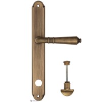 Дверная ручка на планке Fratelli Cattini TOSCANA WC-2 PL01-BY матовая бронза