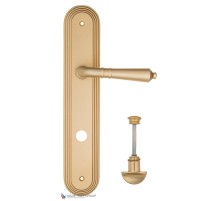 Дверная ручка на планке Fratelli Cattini TOSCANA WC-2 PL288-BS матовая латунь