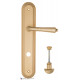 Дверная ручка на планке Fratelli Cattini TOSCANA WC-2 PL288-BS матовая латунь