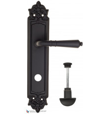 Дверная ручка на планке Fratelli Cattini TOSCANA WC-2 PL96-NM матовый черный