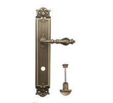 Дверная ручка Venezia GIFESTION WC-2 на планке PL97 матовая бронза