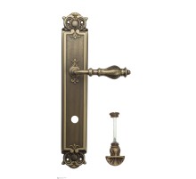 Дверная ручка Venezia GIFESTION WC-4 на планке PL97 матовая бронза