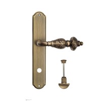 Дверная ручка Venezia LUCRECIA WC-2 на планке PL02 матовая бронза