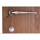 Дверная ручка Venezia Unique STONE (серия SLIM) матовый хром