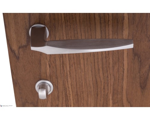 Дверная ручка Venezia Unique STONE (серия SLIM) матовый хром Дверная ручка Venezia Unique STONE (серия SLIM) матовый хром
