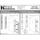 KM.003.CM.A.4.COV.BI Замок межкомнатный магнитный KOBLENZ SPINOF WC96 с доводчиком BI белый комплект