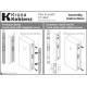 KM.003.CM.A.4.COV.CS Замок межкомнатный магнитный KOBLENZ SPINOFF WC96 с доводчиком CS матовый хром