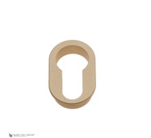 Накладка под цилиндр на овальном основании Fratelli Cattini CYL 2FS-BS матовая латунь 2 шт.