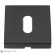 Накладка под ключ буратино на квадратном основании Fratelli Cattini KEY 8-NM матовый черный 2 шт.