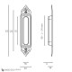 Ручка для раздвижной двери Venezia U122 DECOR французское золото + коричневый (1шт.)
