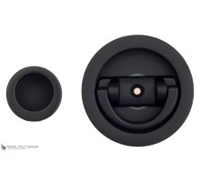 Ручка для раздвижной/распашной двери на круглом основании Venezia U155 черный