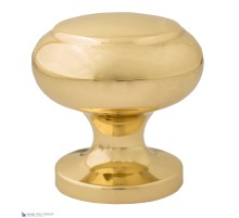 Ручка дверная кноб Venezia P12 Ø65 полированная латунь