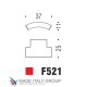 Ручка кнопка модерн COLOMBO DESIGN F521-NM матовый черный