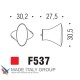 Ручка кнопка модерн COLOMBO DESIGN F537-CM матовый хром