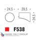 Ручка кнопка модерн COLOMBO DESIGN F538-CR полированный хром