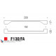 Ручка скоба модерн COLOMBO DESIGN F130FA-CM матовый хром 192 мм