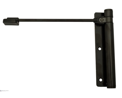 Доводчик дверной пружинный до 60кг Fratelli Cattini 114D (170x39мм) NM матовый черный Доводчик дверной пружинный до 60кг Fratelli Cattini 114D (170x39мм) NM матовый черный