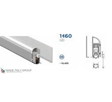 Автоматический порог накладной для стекла Venezia 1460GD/700-500 мм, 1 уровень, серебристый
