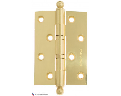Дверная петля универсальная с круглым колпачком Fratelli Cattini CR102 102x75x3 OLV пол. латунь Дверная петля универсальная с круглым колпачком Fratelli Cattini CR102 102x75x3 OLV пол. латунь