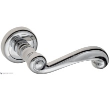 Дверная ручка на круглом основании Fratelli Cattini VALLE D1-CR полированный хром