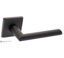 Дверная ручка на квадратном основании Fratelli Cattini LINEA 2 8.7-NM матовый черный