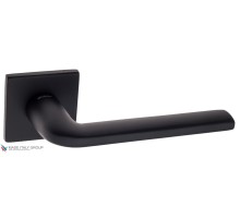 Дверная ручка на квадратном основании Fratelli Cattini LINEA 8FS-NM матовый черный