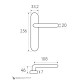 Дверная ручка на планке Fratelli Cattini EMMA WC-2 PL01-CR полированный хром